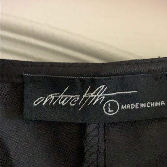 On twelve long black wrap ruffle dress NWT - Picture 5 of 6